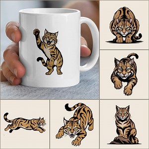 Wildcat Mascot Digital PNG SVG Bundle (instant Download) - Etsy