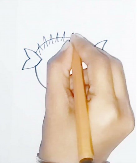 How to draw puffer fish 🐟