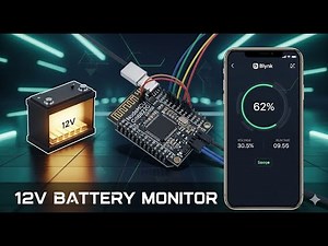 ESP8266 Smart Inverter Battery Monitor | Voltage + SOC + Runtime on Phone
