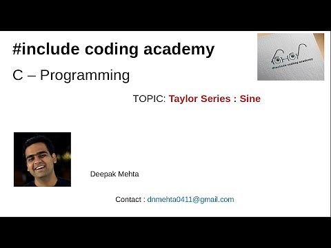 Taylor Series : Sin series