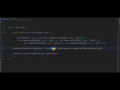 Java Streams - Find Min With Custom Objects