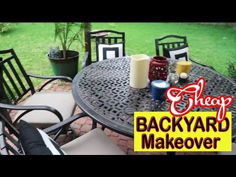 CHEAP Backyard Makeover On a Budget - How to Create the Ultimate Outdoor Oasis - DIY Patio Makeover
