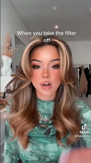 FILTER VS. NO FILTER TIKTOK TREND #shorts