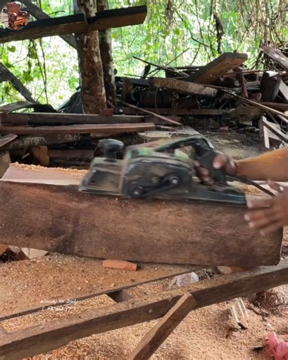 Fast Wood Planing Skill Using Power Tool | WOODY KK DAILY
