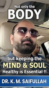 218K views · 691 reactions | Seeking stability in life? Begin by strengthening your three pillars: body, mind and soul. #drkmsaifullah #worldrenownedayushchikitsak #ayurveda #unani #MindBodySoul #Energy #motivation #enthusiasm #happiness #healthylifestyle #healthyliving #advice #tips #follow #NaturovedaMeansHealth | Naturoveda Health World | Facebook