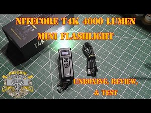 Nitecore T4K 4000 lumen Mini Flashlight - YES 4000 LUMENS! - Unboxing, Review, & Test