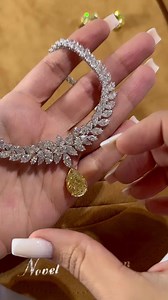 Fancy and fantastic diamond necklace from Novel Collection - Fancy Color Diamonds! A remarkable display of diamonds, graduating selection of colorless marquise-cut diamonds creating the most brilliant contrast with a fancy yellow diamond drop. Visit Novel Collection during The Original Miami Beach Antique Show from January 11-15 at Miami Beach Convention Center, booth 1126. #MyLoveAffairWithDiamonds #MagnifiqueMarquise #Sparkle #Brilliance #Pearfect #MarquiseCut #PearShaped #Necklace #DiamondNec