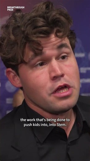 Chess world champion ‪@themagnuscarlsen‬ at the 2026 Breakthrough Prize