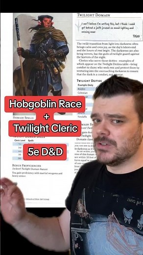 Hobgoblin Race + Twilight Cleric 5e D&D #dungeonsanddragons