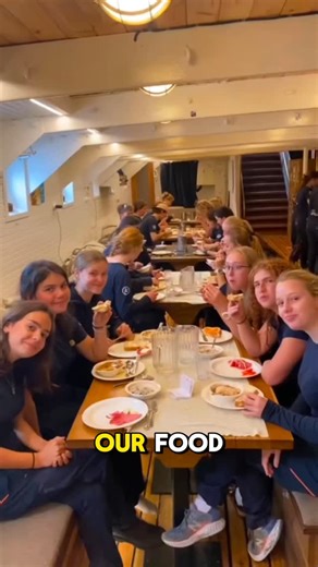 A+ World Academy │ High School │ Gap Year on Instagram: "Curious what meals look like when you study on a tall ship? 🍽️ One of our students, Nelly, shared a day in her life, from what’s served onboard to how meals are prepared by our chef. We also rotate through galley teams, taking turns helping out and learning how to work together. It’s simple, shared, and part of the daily rhythm that turns a ship into a community. 💙 👉🏼Want to see if this could be your school year too? Comment SESSION fo
