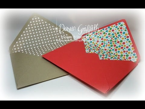 Making Envelope Liners for any size envelope with Dawn