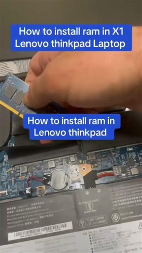 how to install ram in X1 Lenovo Thinkpad laptop