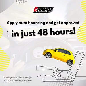 Drive home your dream car without the long wait for bank approval 🚙💨 Send us your preferred unit and we'll give you a sample quotation 📩 #AutoFinancing #CarmaxBestDeals #AutoLoan | Carmax Auto Center