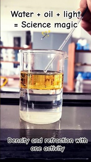 "Why Does the Straw Look Bent? | Refraction Experiment with Oil & Water" #physics #science #explore
