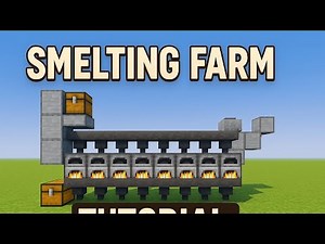 "Minecraft Smelting Farm Tutorial 🔥 | Automatic Furnace System Easy Build"