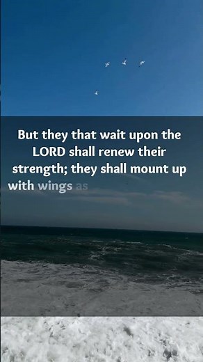 Isaiah 40:31- But they that wait upon the LORD shall renew their strength;