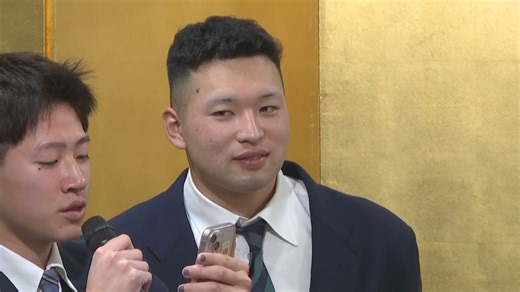 「山本由伸さんの背中を…」 巨人6位指名・藤井健翔選手（倉敷市出身／浦和学院）の激励会 | KSBニュース | KSB瀬戸内海放送