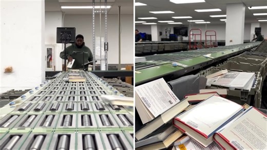 How the World's Largest Book Sorter at The New York Public Library Processes 5,000 Books Per Hour