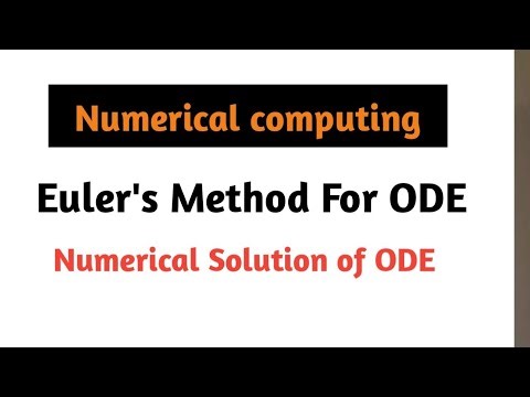 Euler's Numerical Method Differential Equation | Formula | problems solution | Numerical Computing