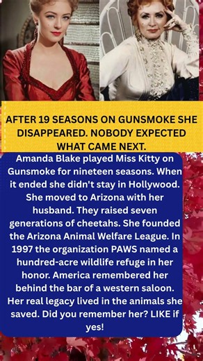 She Was Miss Kitty for 19 Seasons Then She Left to Raise Cheetahs