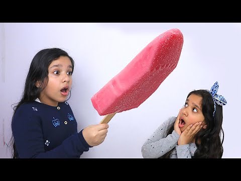 شفا تحاول تأخذ الايسكريم من ماما !!!!! Pink Ice Cream Shfa Story