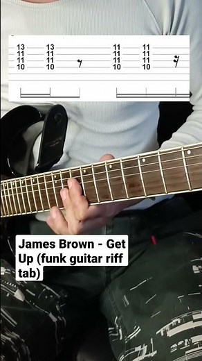 Easy guitar tab: James Brown - Get Up (sex machine)