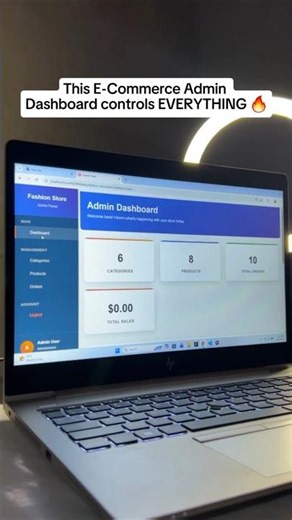 Custom E-Commerce Admin Dashboard ⚙️ | PHP MySQL Backend by Asif 👨‍💻 #AdminDashboard