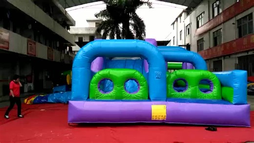 Alien Bounce House Slide Obstacle Course Air Castle Bouncy Inflatable Playground Slide Bouncer Inflatable Slide Obstacle Course