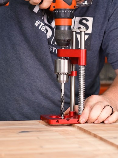 Using a Drill Guide for Perfectly Straight Holes