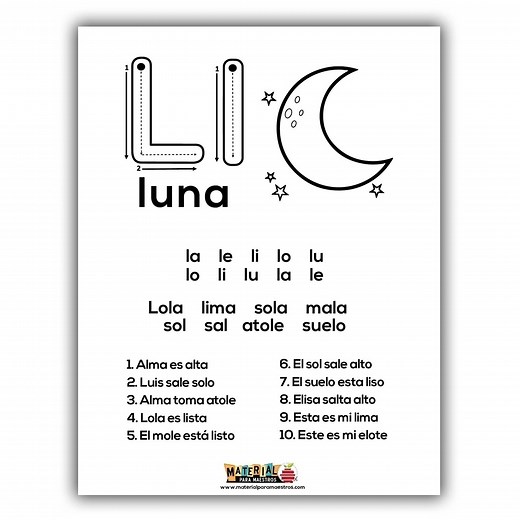 ✅Aprendiendo a leer - 05 - La, le, li, lo, lu Plan de trabajo con gran variedad de actividades interactivas para estudiar las sílabas la, le, li, lo, lu | Maestro Carlos Alfaro