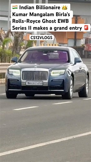 Indian billionaire Kumar Mangalam Birla's RollsRoyce Ghost EWB Series II makes grand entry #Shorts