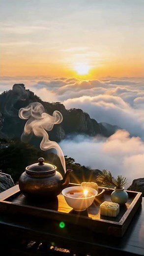 泰山日出雲海茶境｜古箏音樂・古琴點綴・清晨放鬆｜Taishan Sunrise Guzheng Meditation