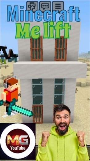 Minecraft me lift kaise banaye || Minecraft || #gaming #minecraft #status #lift