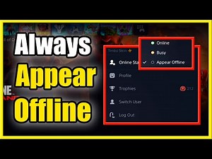 How to Appear Offline on PS5 & Be invisible to FRIENDS (Easy Method)