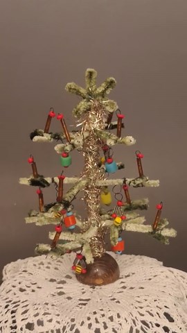 Antique Czech Miniature Dollhouse Christmas Tree Handmade - Etsy