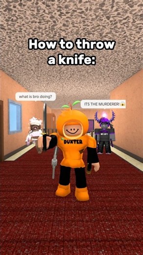 How to throw a knife in MM2..😁