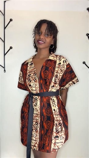 Buttonless Kimono Shirt Dress #sewingtutorial