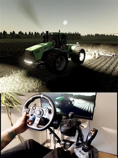 Case IH Steiger John Deere ripper Steering Wheel Thrustmaster Farmstick #dkgc #fs25 #caseih #tractor