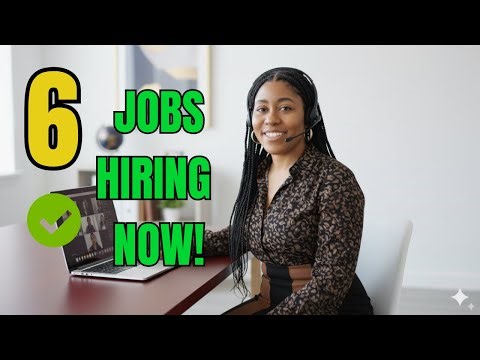 Top 6 Online, Work From Home, Remote Jobs 2025