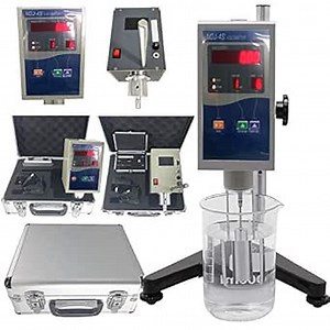 Digital Rotational Viscosity Meter Viscometer Rotary visometer Fluidimeter Viscometer with 1 to 2000000 mPa.s Accuracy ±2% Digital LCD Display with 4 Rotor Viscosity Measurement
