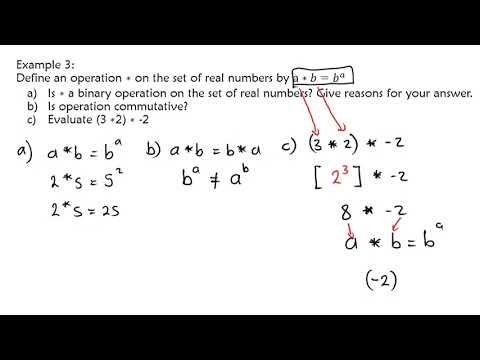 Binary Operations | Commutative Properties