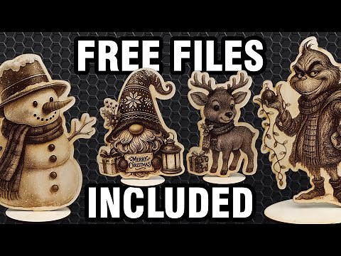 Turn Plywood Into Stunning Christmas Engravings! (+ FREE FILES)