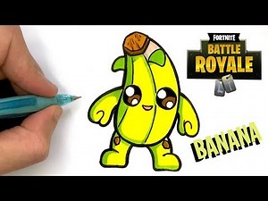 COMO DIBUJAR BANANA VERDE KAWAII SKIN FORTNITE