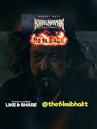 KHALNAYAK Returns | Feat Sanjay Dutt #trending #movie #netflix #bollywood