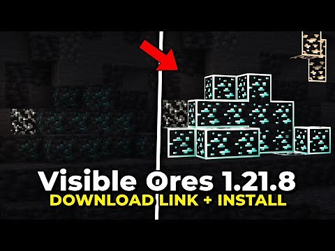 Visible Ores Texture Pack for Minecraft 1.21.8 with download link