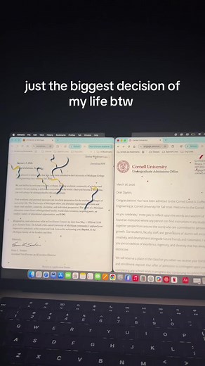 UMich vs. Cornell: The Biggest Decision of My Life