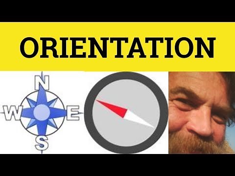 🔵 Orientation - Orient - Orientation Meaning - Orientation Examples - Orientation Explained