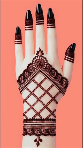 Back Hand Mehndi Design | Simple Mehndi #shorts #ytshorts #trending