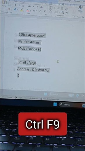 Create a QR Code directly in MS Word—no extra software needed! . ✨#excel.vali #MSWord #QRCode #Word