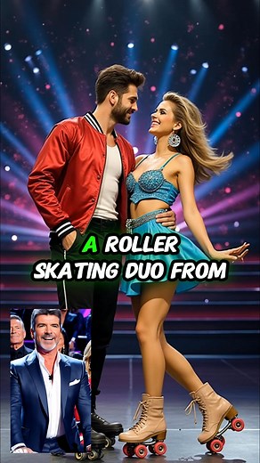 A rollerskating duo from Ukraine stunned the judges, but no one expected Simon Cowell to do this. Duo Stardust turned the stage into a gravity-defying dream—and just when you think it’s over, Simon SMASHES the Golden Buzzer! What made him jump out of his seat? This performance has everyone talking. Watch the jaw-dropping moment unfold below 👇 | Judges AGT